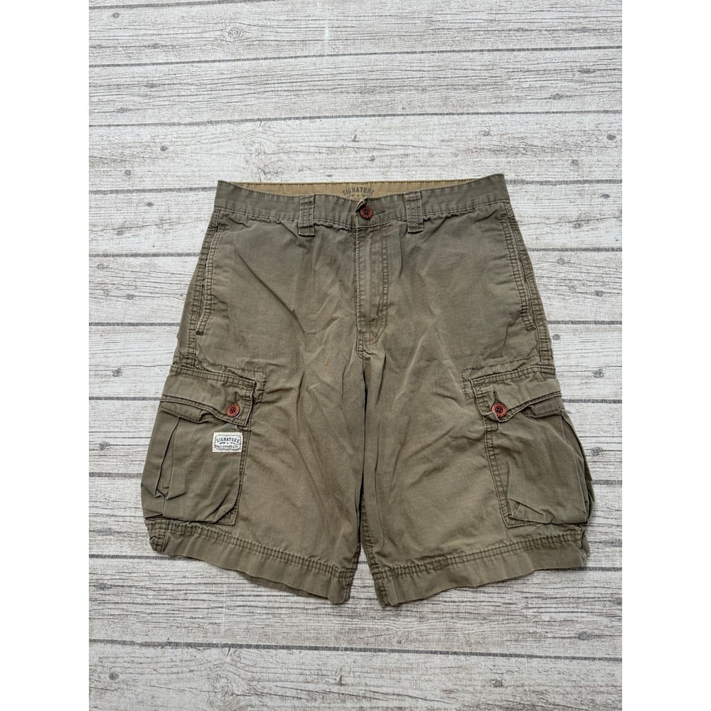 Levi's Cargo Shorts Men's 30 Olive Green Cotton Relaxed Utility Hiking Gorpcore